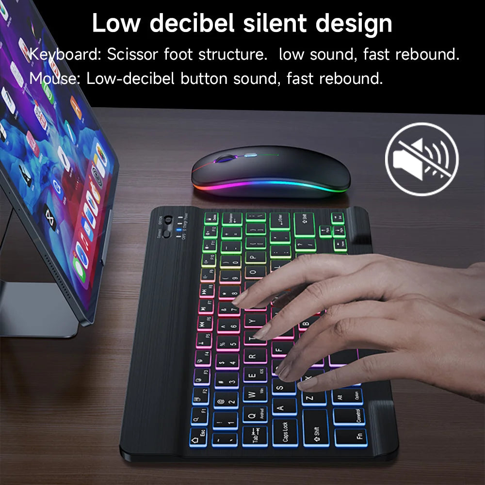 Wireless Bluetooth Keyboard and Mouse